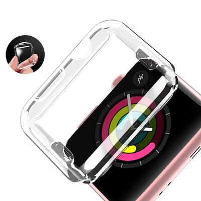 Przezroczysty pokrowiec na zegarek Apple 40 44MM 49MM silikonowy cienki ochraniacz ekranu do serii iWatch 8/Ultra 7 6 5 4 3 SE 38 40 41 42 44 45MM etui