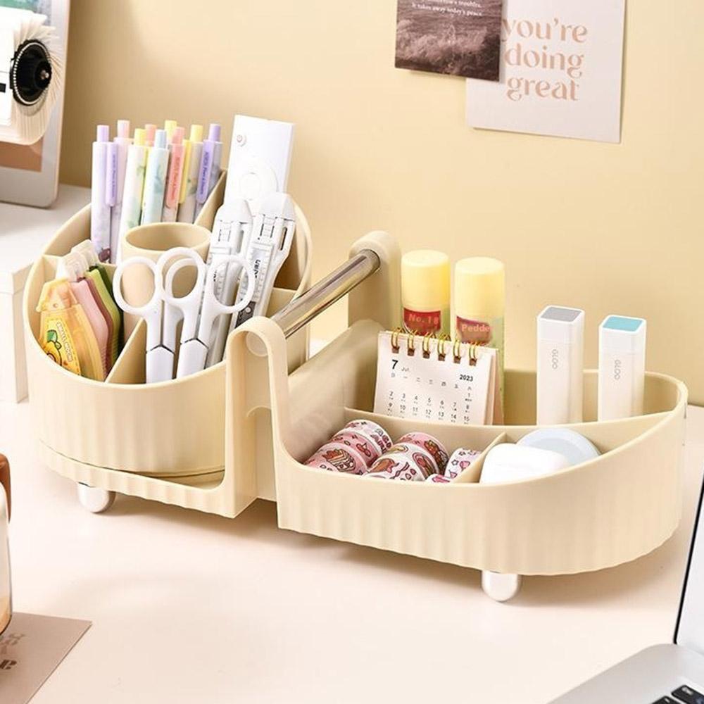 Rotating Makeup Organizer Large Capacity Cosmetic Skincare Products Desktop Storage Box