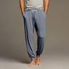 Men's Drawstring Pocket Cuffed Casual Pants Home Sleep Pants