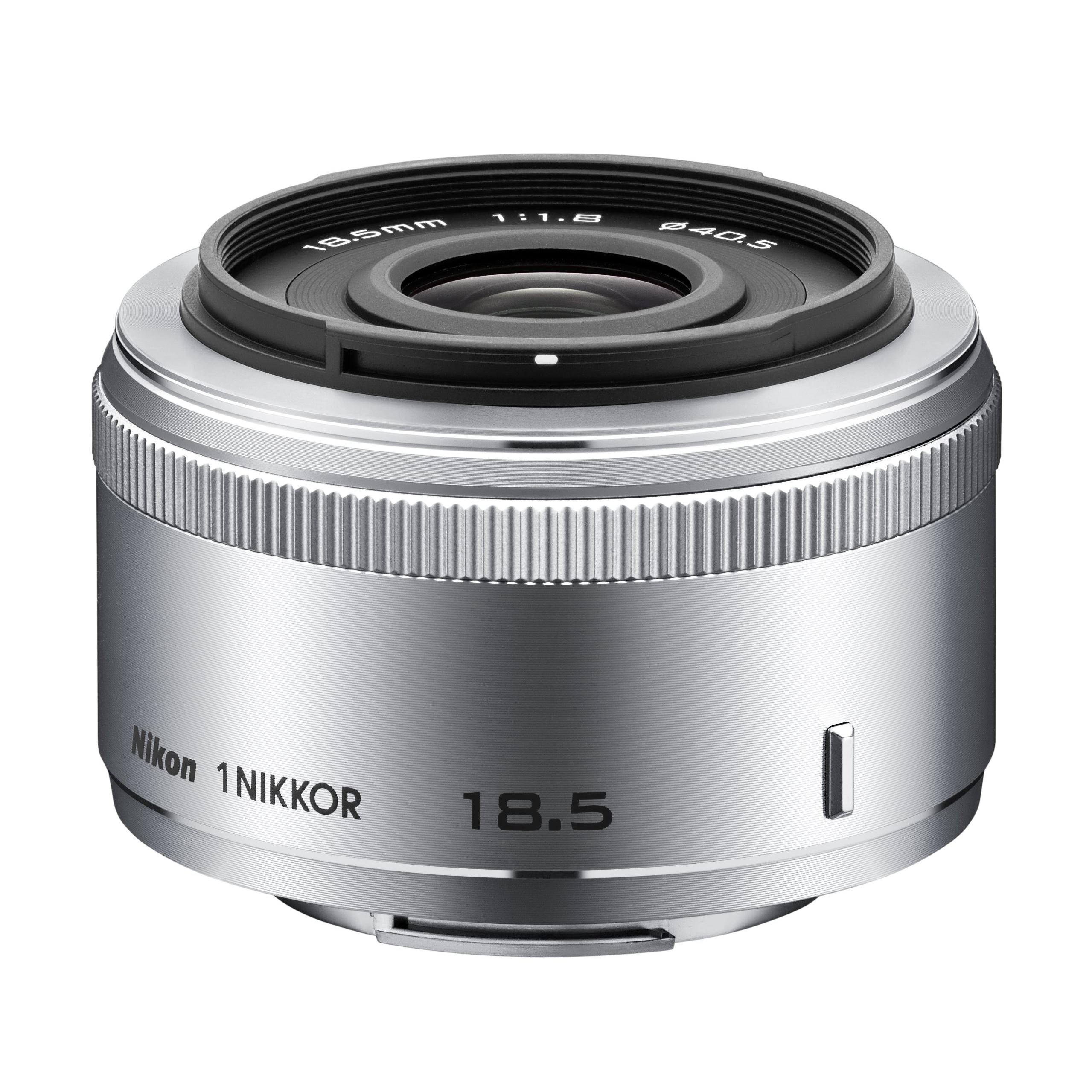 

Nikon 1 NIKKOR 18.5mm f/1.8 Prime Lens Silver - CX Format