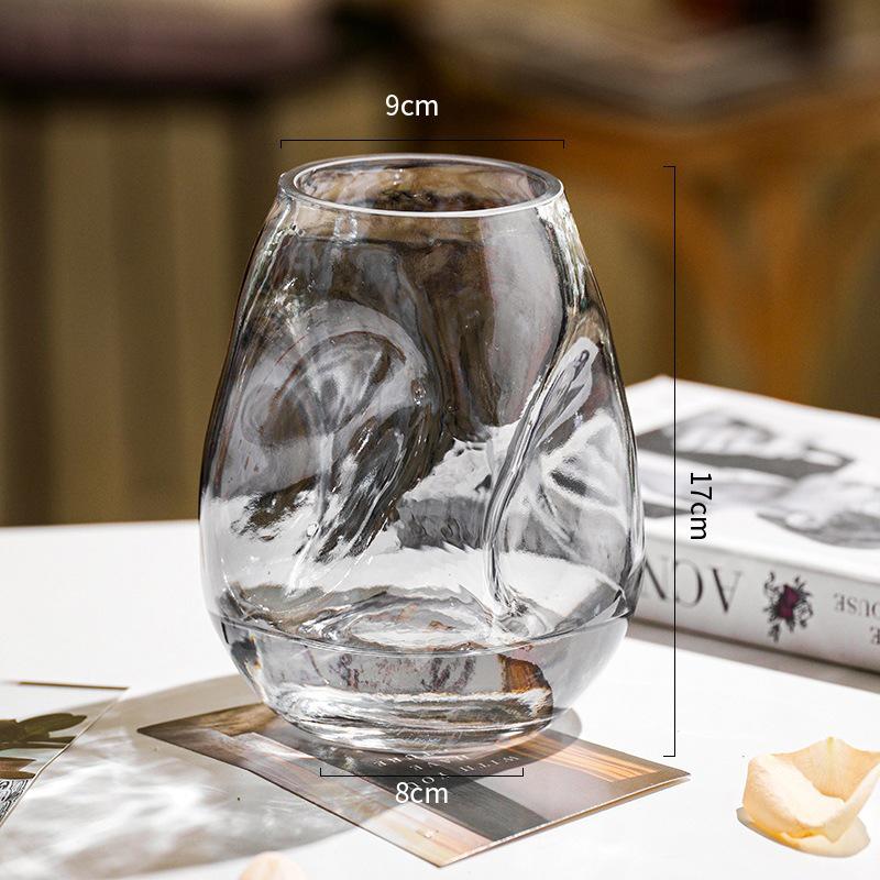 

Елегантна ретро геометрична скляна ваза для домашніх квіткових композицій