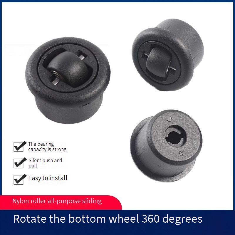 4 Pezzi/Lotto Rotazione Libera a 360° Ruota Universale Nascosta Universale Scanalata Push-pull Fondo Tavolo Mobili Silenzioso Direzionale