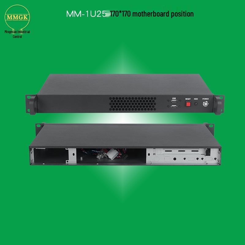 4U Rackmount Steel-Aluminum ATX Industrial PC Chassis with Temperature Display