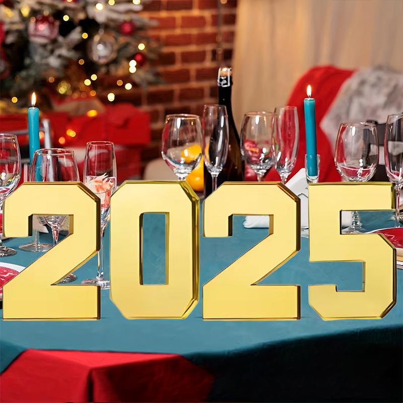 1/4pcs Digital Design Dinner Plate Party Supplies Party Candy Container Gold Number Shaped Box Snack Tray 24.5x21x3cm