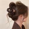 Elegant Round Bead Claw Hair Clip for Women - Exquisite High-End Shark Clip for Simple Updos