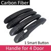Car Black Carbon Fiber Door Handle Cover Exterior For Renault Arkana Samsung XM3 Megane Conquest ~  Car Accessories