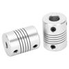 2Pcs Shaft Coupling Flexible Encoder Aluminum Alloy Coupler Stepper Motor DIY 3D Printer 5x8mm
