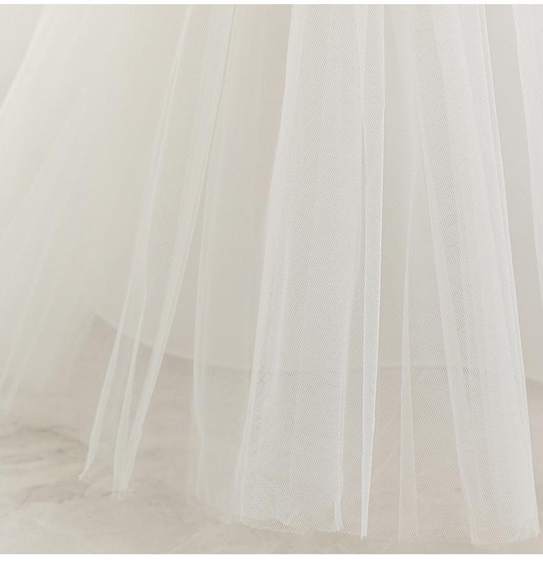 Cross-Border Baby Girl Mesh Princess Dress | V-Neck Puff Bow Design | Summer Flower Girl Wedding Attire