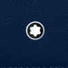 Montblanc Solid Color Minimalist 6 Card Slot Leather Wallet Men Wallet Midnight-Blue 130059