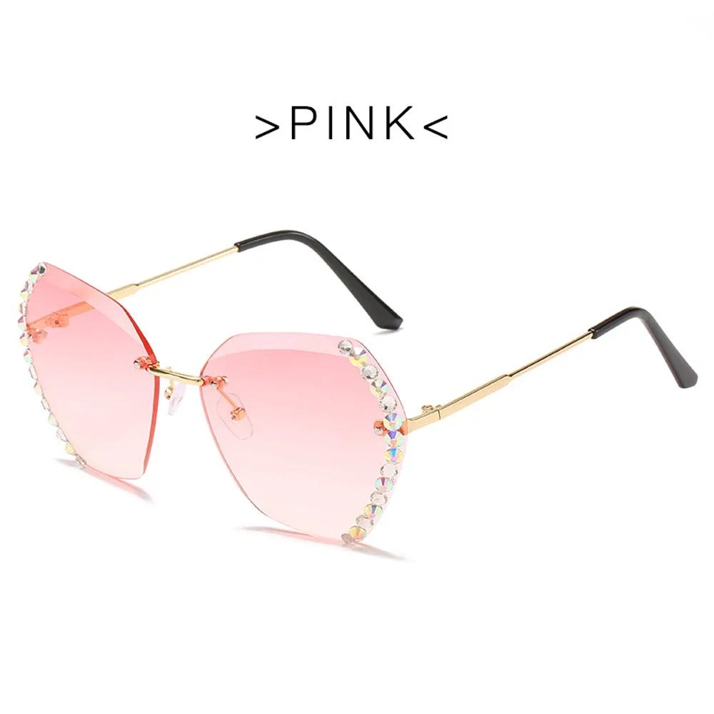 Vintage Rhinestone Sunglasses For Men And Women Gradient Sun Glasses Uv400