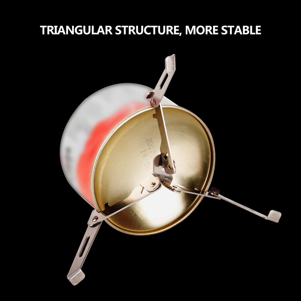 Stainless Steel Folding Triangular Stable Bracket Outdoor Camping Stove Gas Tank Support Portable Holder