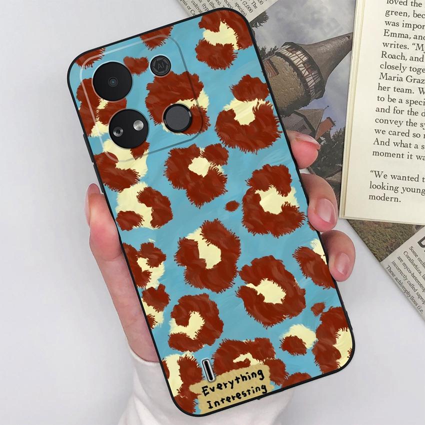 For Itel A04 A05s A16 A18 A23 A25 A26 A17 A33 A56 Phone Case Pretty Bow Pattern Fashion Shell Matte Silicone Anti Drop Protective Covers For Itel Capa