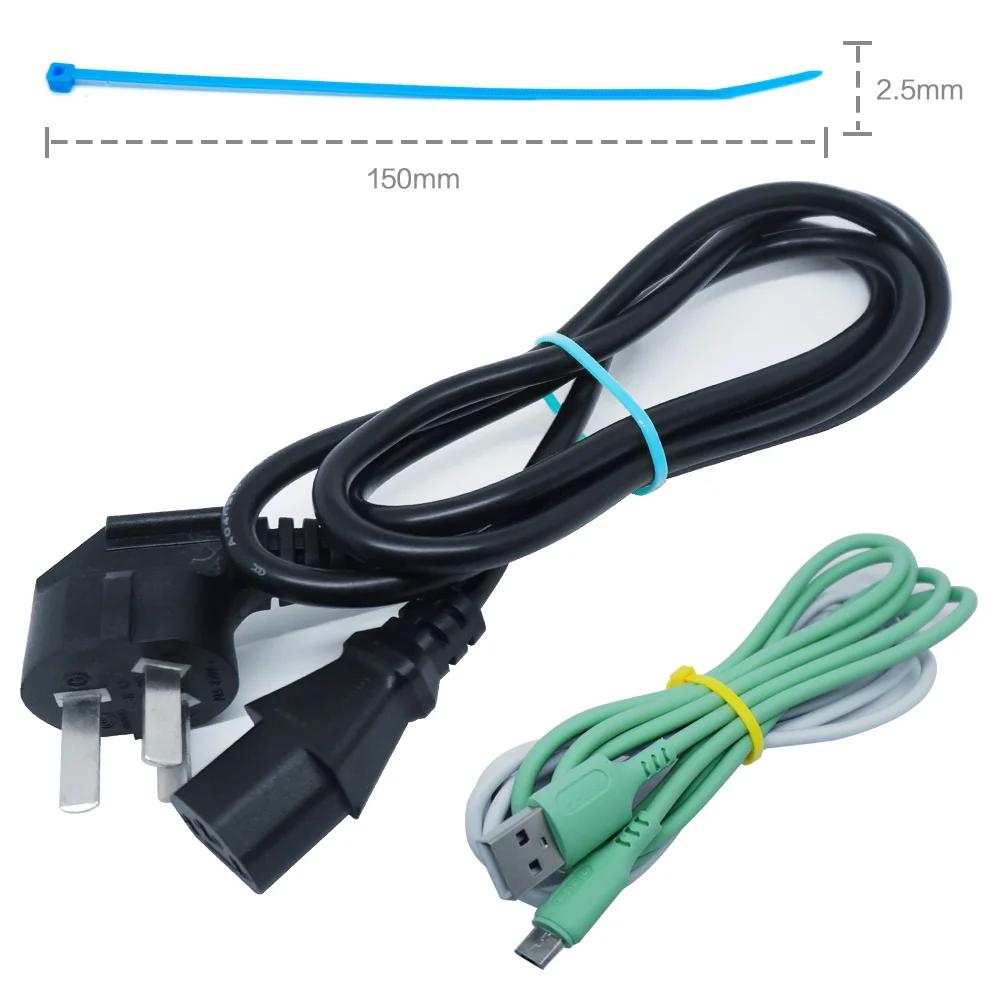 100 Stück 2,5 mm x 150 mm Selbstverriegelnde Nylon-Kabelbinder Weiß Schwarz Drahtorganisator Befestigungszubehör