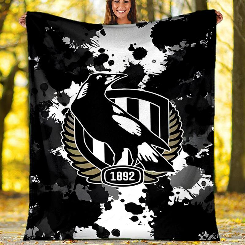 1 pezzo Squadra di Calcio (47) Coperta Tematica - Stampa Digitale, Poliestere, Accogliente per Tutte le Stagioni, Perfetta per Esterni, Campeggio e Viaggi