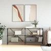 VidaXL Table console chêne sonoma 160x30x75cm bois d'ingénierie et fer 832849