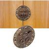 14cm/5.5inch Furniture Handle Brass Double Door Chinese Style Retro Round Handles Cupboard Dressing Table Wardrobe Wine Cabinet Drawer Antique Knobs