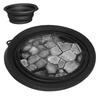 Face Bowl Quick Cooling Foldable Silicone Wash Basin with Built-In Ice Tray Bathroom Accessories Portable Washing Basin