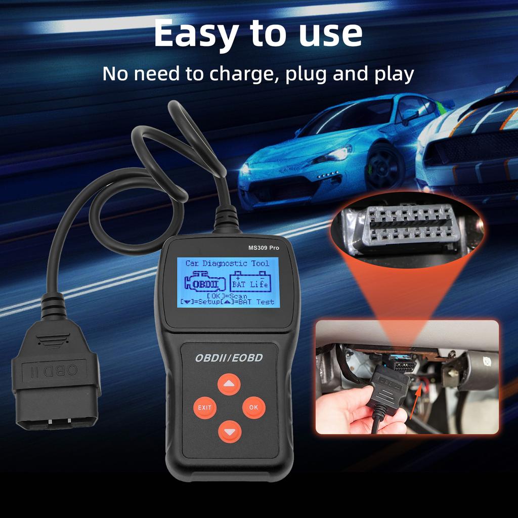 OBD2 Scanner Car Battery Testing Tool Battery Analyzer Auto Scan Diagnostic Tool Multilingual OBD2 Functions Scanner