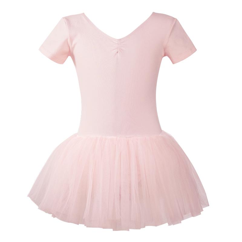 Girls Ballet Tutu Dress Dance Dress for Toddlers Kids Gymnastic Leotard Dress with Full Lining Cotton Ballet Dress Closed Crotch