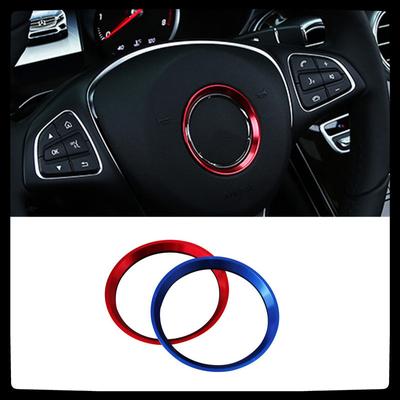 Lenkrad-Emblem Dekorativer Ring Aufkleber Für Mercedes-Benz A B C E S GLS GLC CLA GLA GLE Klasse Mittleres Logo Dekoration