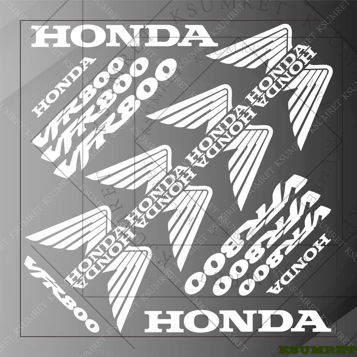 

honda vfr800 stickers Motorcycle Sticker Helmet Logo exhaust vtec accessories Waterproof