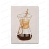 Funny Coffee Moka Pot Girl Abstract Wall Art Canvas Painting Posters And Prints Kitchen Pictures For Bar Living Room Home Decor