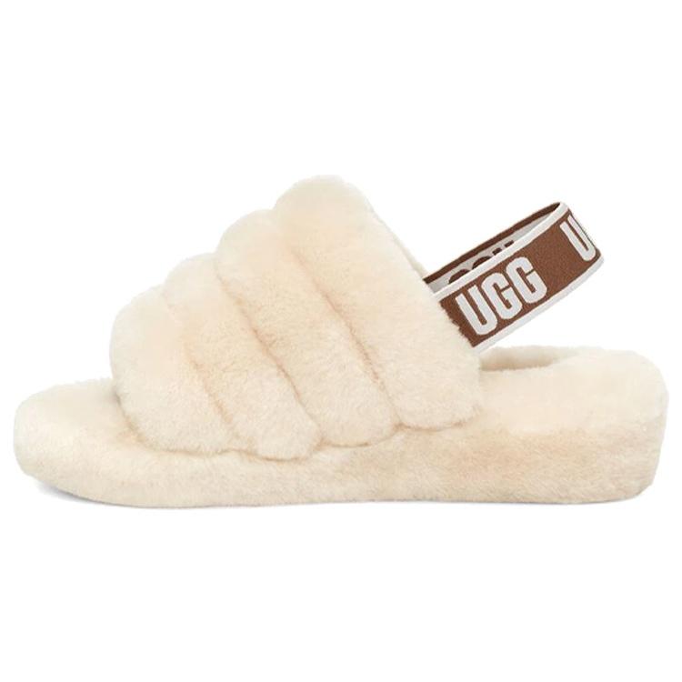 (WMNS) UGG Fluff Yeah Slide Natural Women s 1095119-NAT EU 37