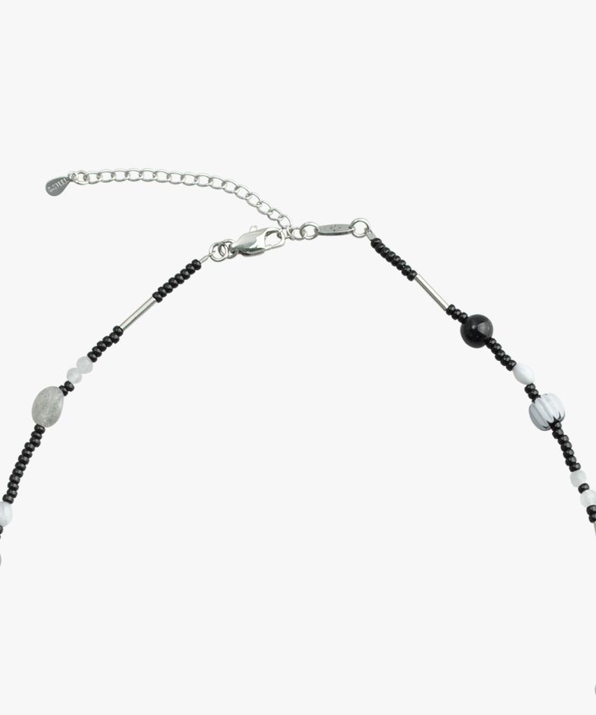 Riomeu Blanc Noir Venezia Necklace 2Mm : Radiant053
