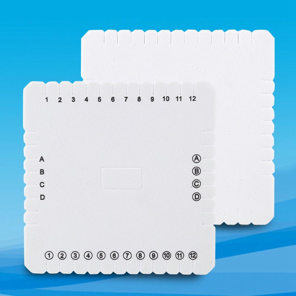 White Square EVA Foam Thread Disk Braiding Plate Braided Weaving Board(105mm)