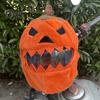 Halloween Pumpkin Motorcycle Helmet Cover High Visibility Dustproof Plush Cartoon Pumpkin Head Motorbike Full Helmet Protector Guard