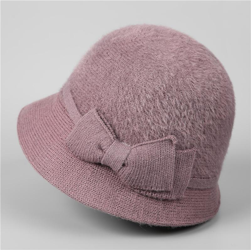 Шляпа Женская Осенне-Зимняя Теплая Шляпа Флисовая Утепленная Панама Шляпа для Пожилой Женщины Шляпа-Ведро