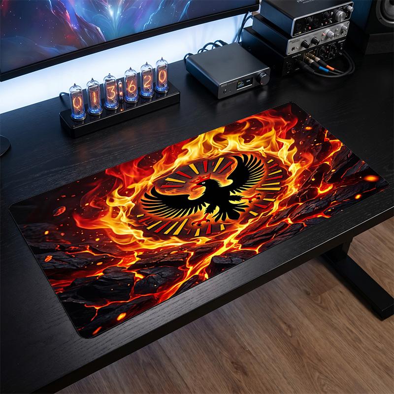 Belgium Football Crest Mouse Pad, Extended Non Slip Rubber Desk Mat for Gaming Office Laptop Fan Gift