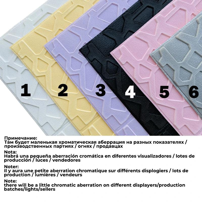 12 piezas Pegatinas de Pared 3D Paneles Decorativos Adhesivos de Espuma Decoración Hogar Dormitorio Sala de Estar Baño Niño Creativo Papel Pintado Impermeable
