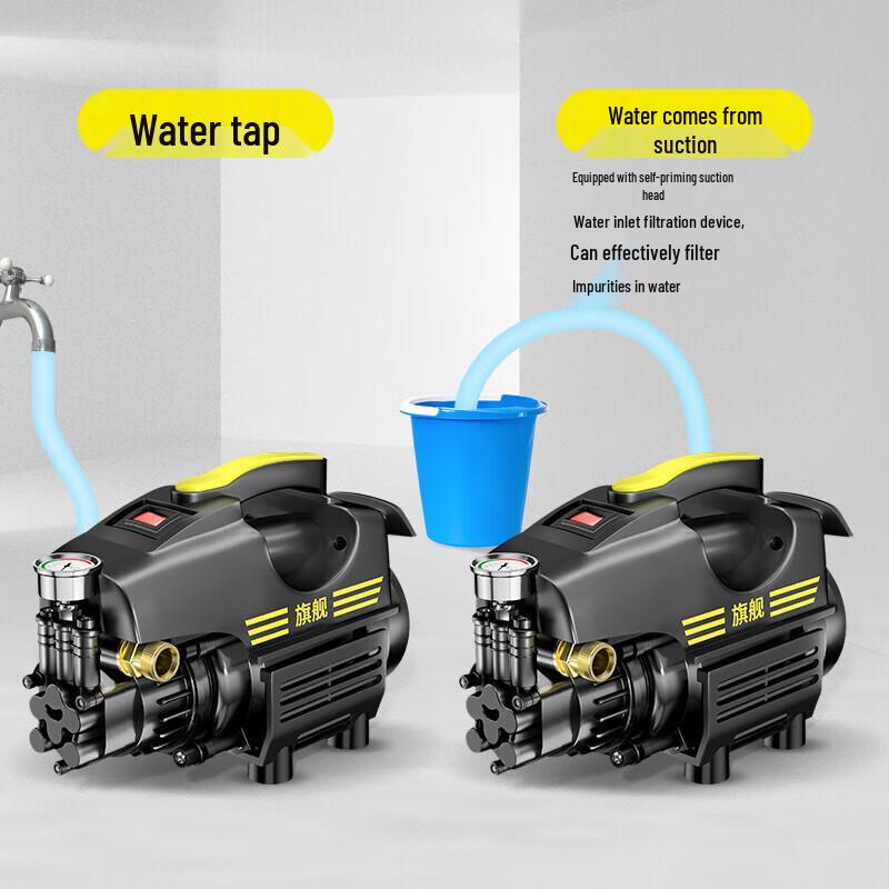 POHIR High Pressure 220V Household Car Washer Water Gun CN Plug (adapter Included)