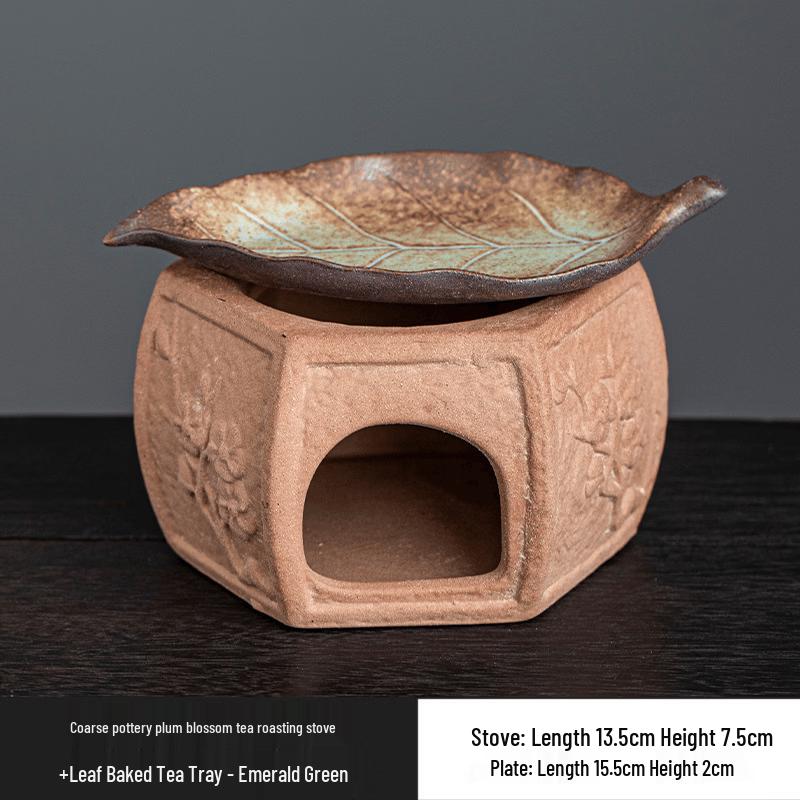 Rough Pottery Tea Roasting Stove Set