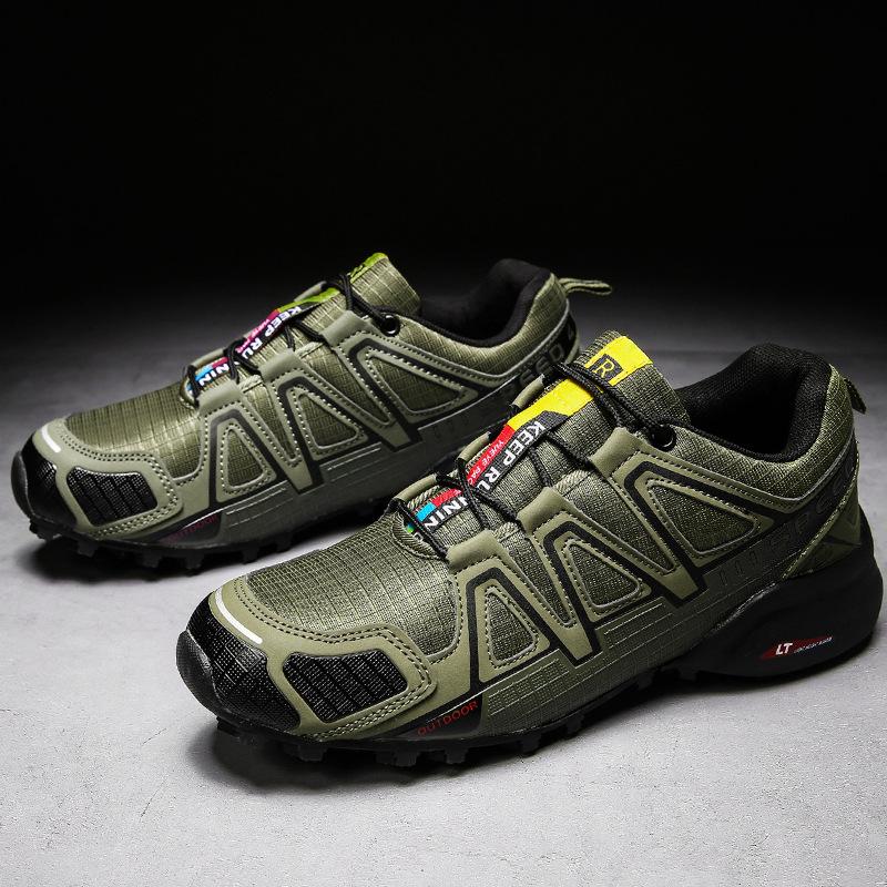 Large Size Men's Shoes Summer New Outdoor Sports Casual Shoes Breathable Mesh Non-slip Travel Shoes Off-road Running Shoes