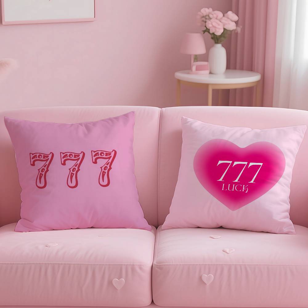 Anime Number 7 Lucky Angel Pillow Case Custom Printed Brushed Fleece Pillow, Baby Skin-Touch, Eco-Friendly Dye-Sublimation Cushi