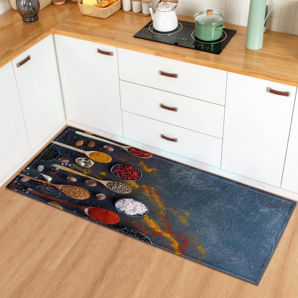 Home Bedroom Living Room Long Carpet Entrance Bathroom Non-slip Floor Mat Modern Kitchen Carpet