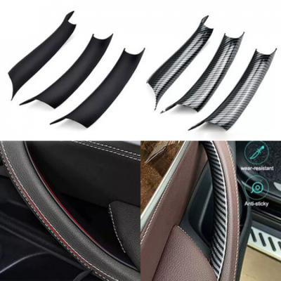 3Pcs Interior Door Pull Handle Cover Trim For BMW X5 X6 F15 F16 2014-2018