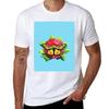 Monarch Butterfly on Magenta flower TShirt Soft Casual Short Sleeve Cotton Tee