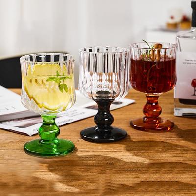 Medieval Glass Wine Cup Goblet Champagne Cocktail Cup Bar Party Supplies Spirits Glasses Scotch Drinking Glass Juice Drink Cups