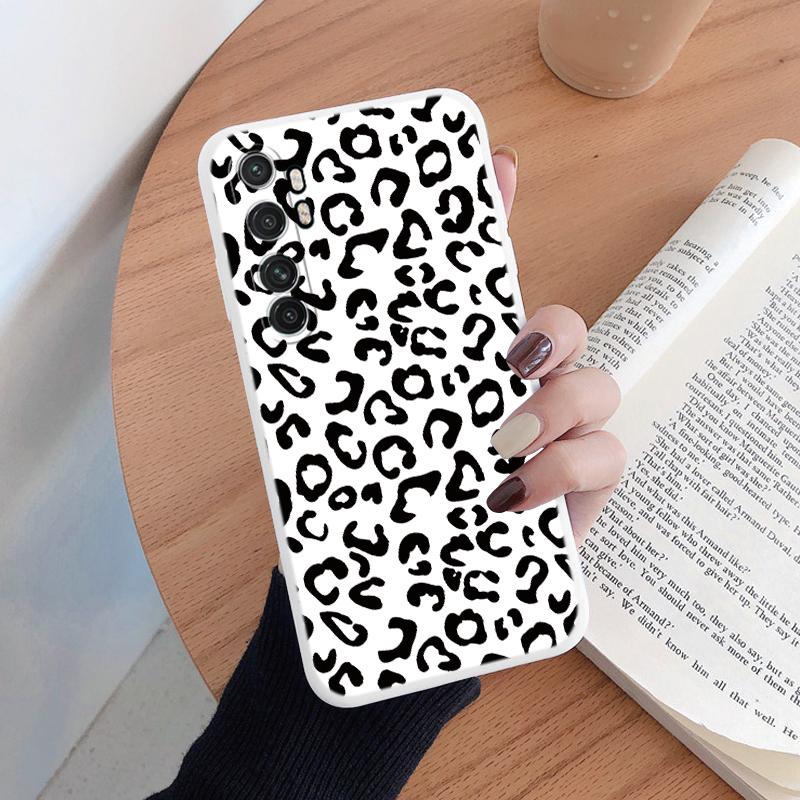 Cover For Xiaomi Note 10 Lite Phone Case Fashion Vintage Leopard Painted Shell Soft Silicone Funda For Xiaomi Note10 Lite Capa