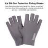 1 Pair Ice Silk Ridding Gloves Super Soft High Elastic Touchscreen Non-Slip Sun Protection Gloves Breathable Summer Outdoor Gloves