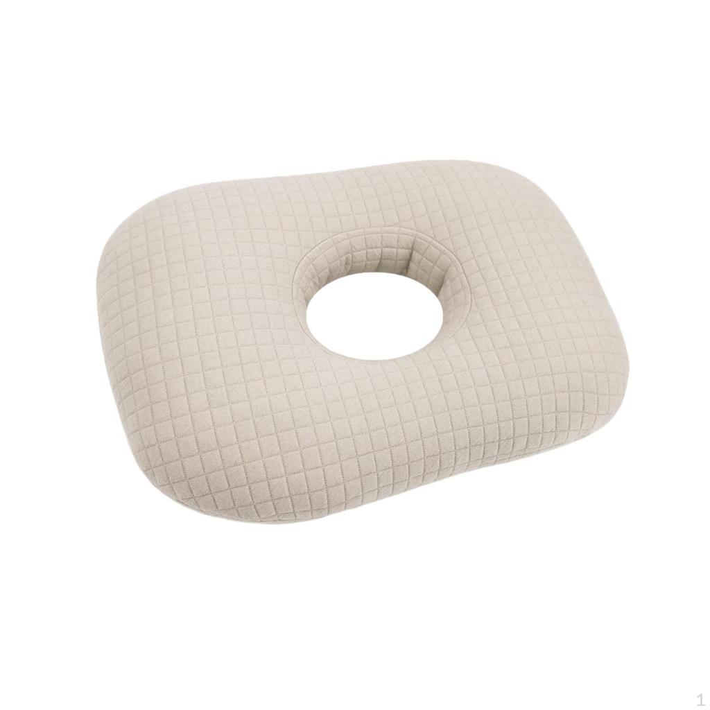 Ear Piercing Pillow Support Breathable Guard Protector Removable Cover Head Neck with A