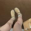 Soft leather suede small short boots women's 0000 new heightening fried street elastic boots thin Martin boots British style