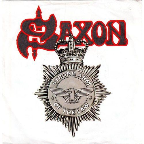 7-дюймовая пластинка SAXON - Strong Arm Of The Law CAR170 Carrere 1980 UK Рок Б/У