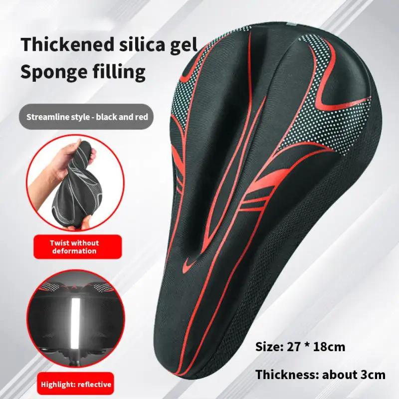 3D Mtb Saddle GEL Bicycle Seat Cover Men and Women Mtb Road Bike Bicycle Products Accessories Carbon Journey Parts Cycling