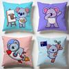 Sleepy Koala Cushion Cover Soft Pillow Cases for Home Bedroom Living Room Sofa