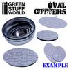 Green Stuff World Oval Base Cutter, Miniature Tool, GSWD-1998