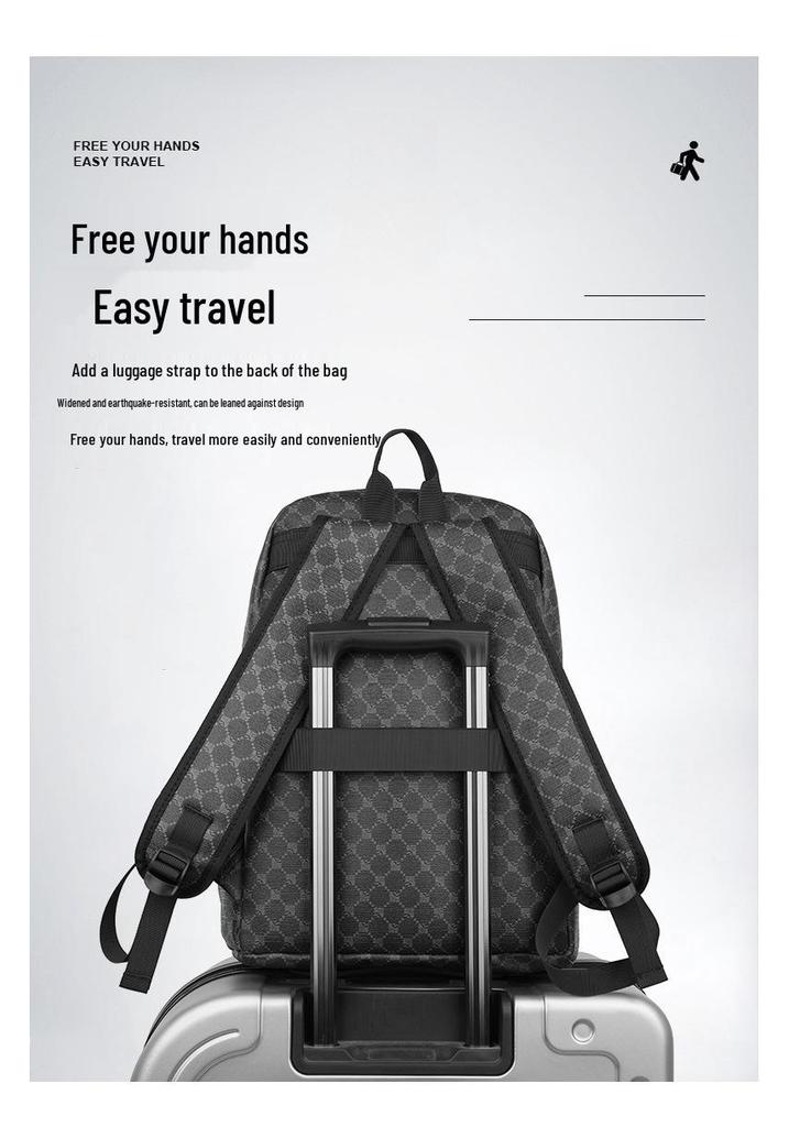 Rucsac Retro Pled Trendy European & American 2025 - Geantă de Călătorie Casual Fashion